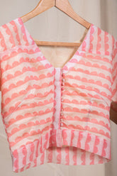 Coral Linen Blouse